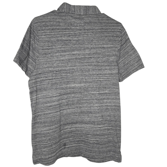 ROCK & REPUBLIC Mens Heather Gray Preppy Polo Shirt Size Medium - Picture 2 of 5